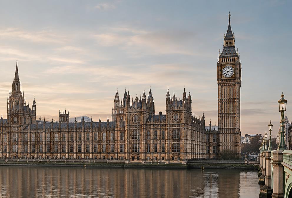 London skyline and Big Ben representing United Kingdom migration